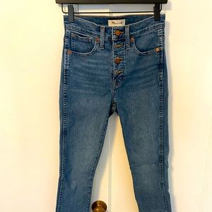 Madewell high rise button front size 26